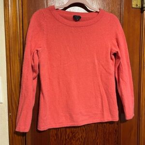 TALBOTS Salmon Pink Pure Cashmere Sweater Womens Size Large